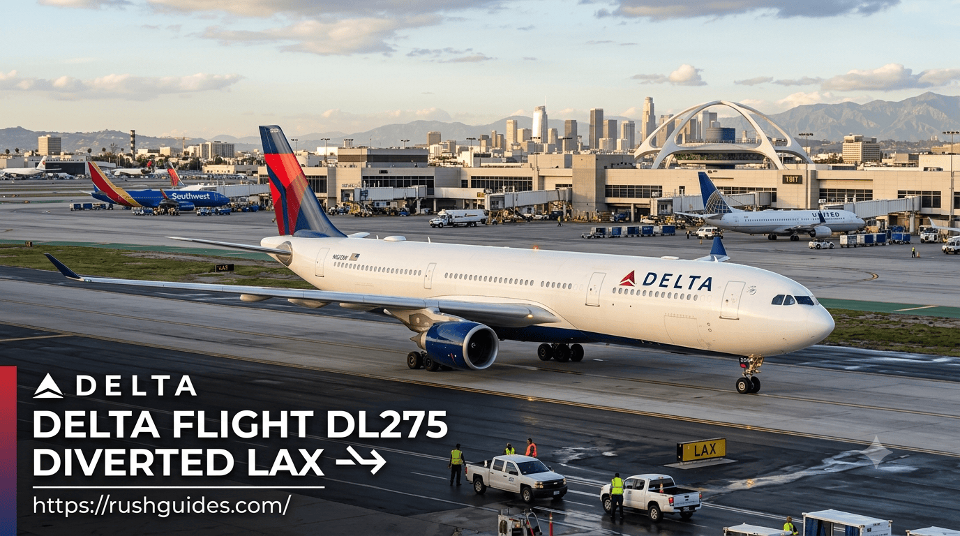 delta flight dl275 diverted lax