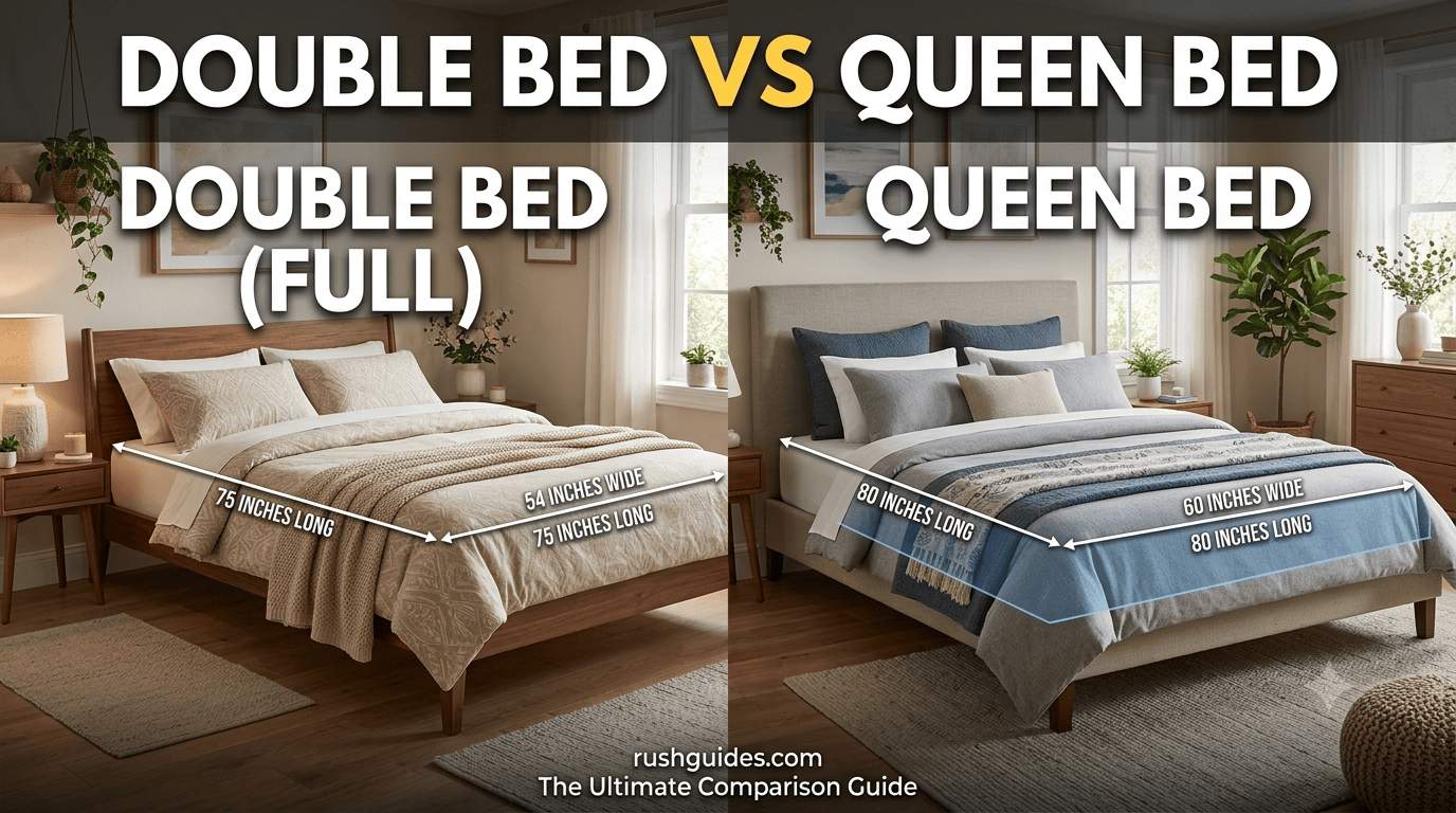 double bed vs queen bed