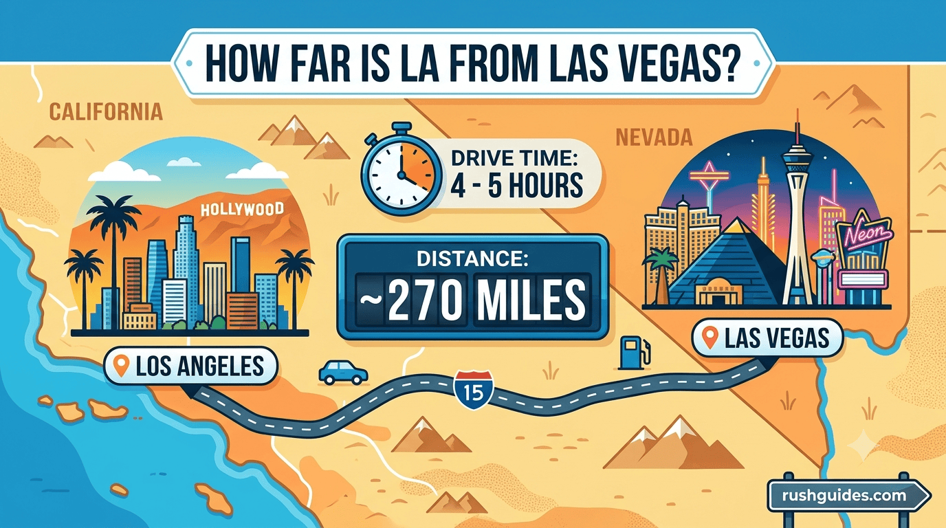 how far is la from las vegas