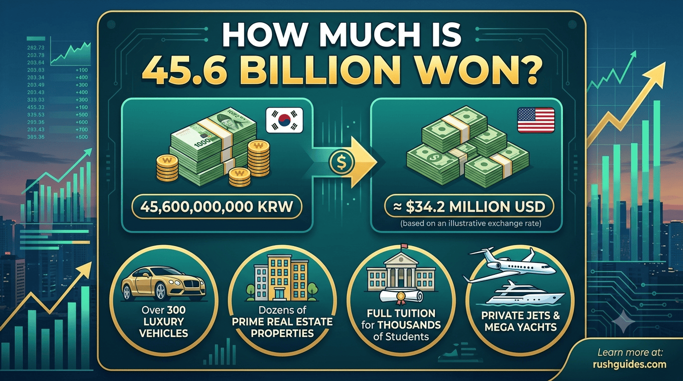 how much is 45.6 billion won